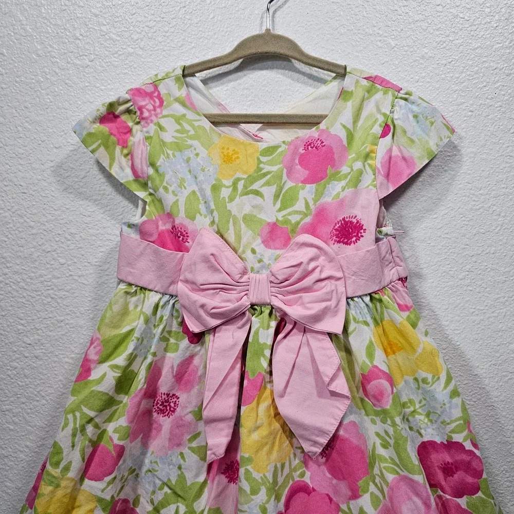 Gymboree Floral‎ Dress with a Bow Girls Size 6
